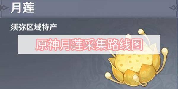 原神月莲采集路线图