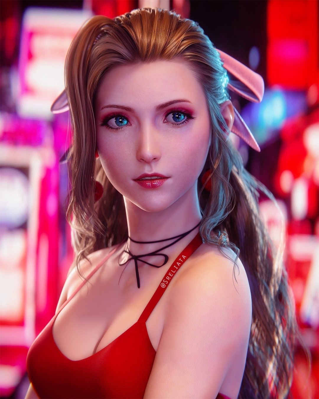 《最终幻想7》蒂法新3D美图 穿GTA6女主服装更性感迷人