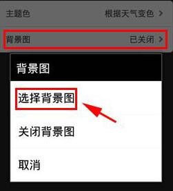 懒人天气怎么更换背景图2